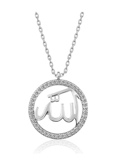 Gumush Gümüş Arapça Allah Yazılı Kadın Kolye