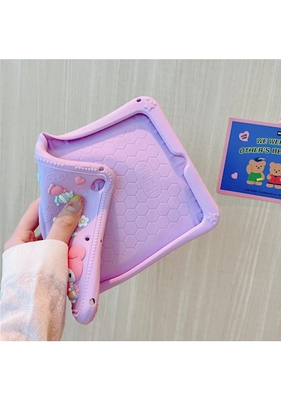 Ennar Honor Pad X9 11.5 İnç Cute Dolls Askılı Standlı Tablet Kılıfı+tablet Kalemi Arka Kapak