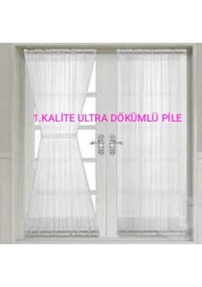 Çubuklu Briz Perde Mutfak Kapi Camları Için Düz Ultra Briz Tül (372277956)