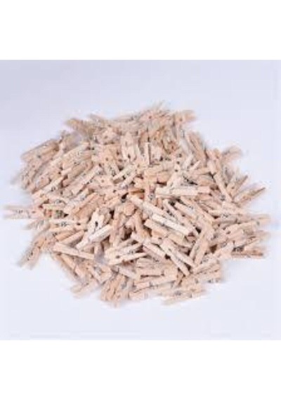 Ahşap Mandal 100 Lü Küçük Natural 20 Diğer