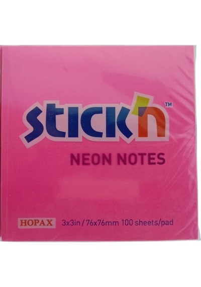 Gıpta Stick'n Post-it Neon Magenta 76x76 100 Yp 12'li Paket