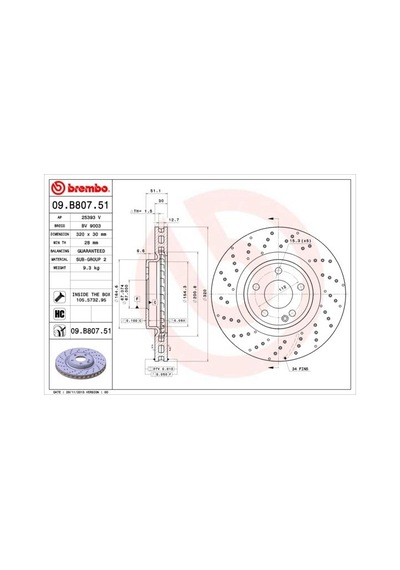 Fren - 440 - Dıskı On Mercedes W176 W246 C117 - Dpmıx-hb - X117 X156