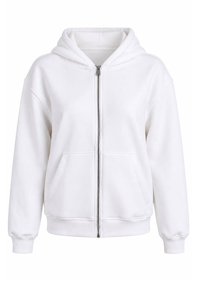 Trender Fermuarlı Ekru Kadın Sweatshirt 2850