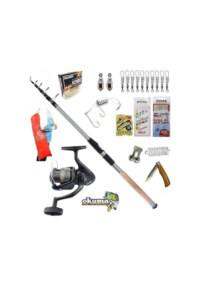 Revenger Rv-40 Remixon Carbo-x 300cm 60-120gr Kıyı Tele Spin Olta Takımı Seti