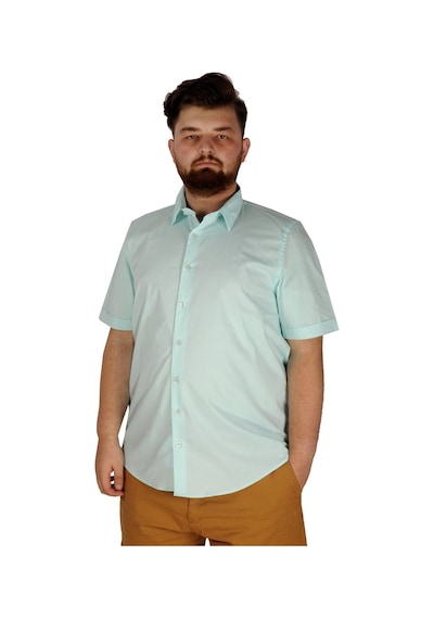 Mode Xl Büyük Beden Erkek No Pocket Lycra Poplin 20353 Mint Yeşili 001