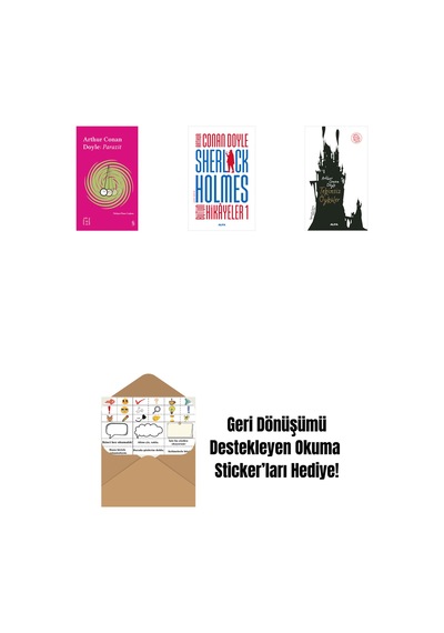 Everest Açıkhava 37 - Parazit + Sherlock Holmes - Bütün Hikayeler 1 Ciltli + Tekinsiz Öyküler + Okuma Sticker'ları