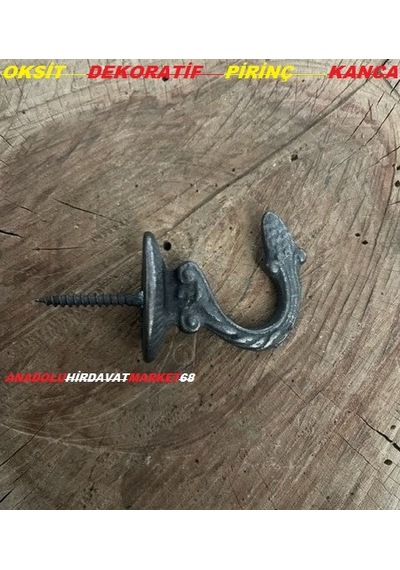 Pirinç Askı Antik Oksit Siyah Askı Mini Kanca Tesbih Askısı 1Adet