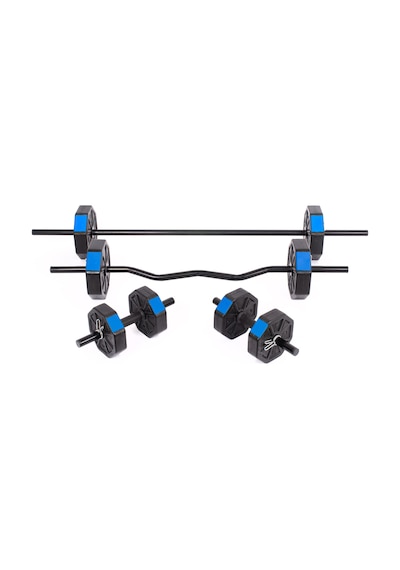 Tan Spor 30 KG Dambıl Ağırlık Full (Düz bar + Z bar ) Halter Set