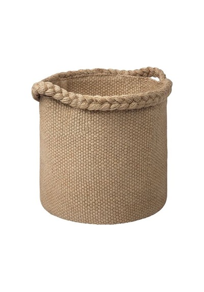 Ikea Mävınn Sepet, Jüt, 26x25x25 Cm Hasır Jüt Siyah