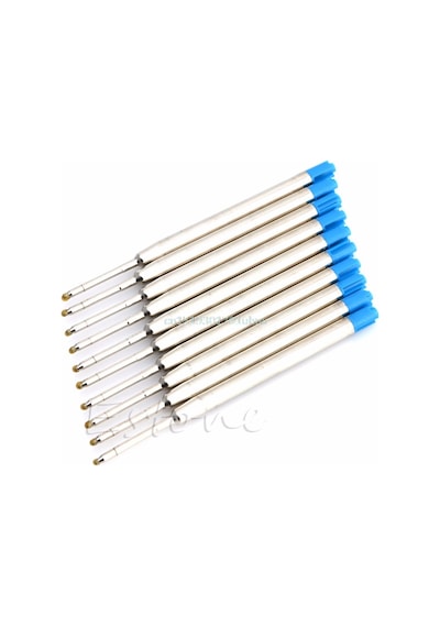 Vki Metal Mavi 1.0 MM. Tükenmez Kalem Yedeği 2'li Hece Kırtasiye