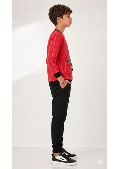 Erkek Çocuk Kırmızı Sweatshirt