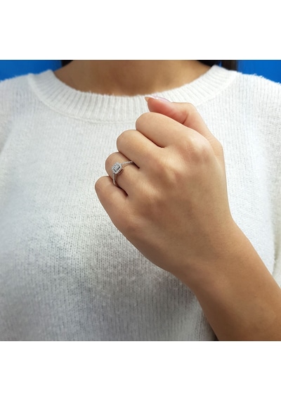 Lova 0,25 Karat Baget Pırlanta Yüzük - 1030249