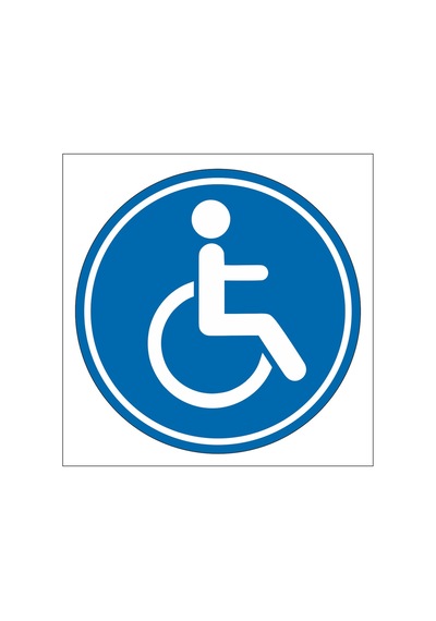 Oto Sticker Engelli Arma Logo Sticker 1 Adet Dışarıdan Yapışır