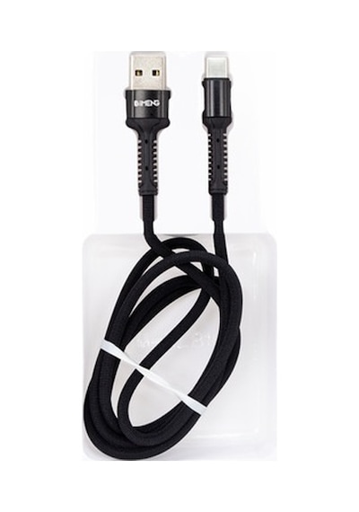 İmeng ML810 3 A Usb A To Type-C Pro Braided Örgülü Data Hızlı Şarj Kablo Siyah