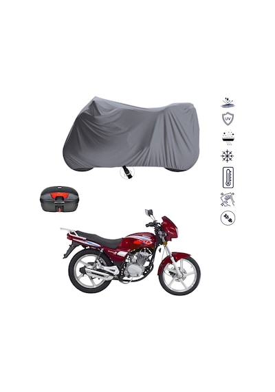 Kanuni WindyS 150 LX Arka Çanta Uyumlu Motosiklet Branda Su Geçirmez Motor Branda