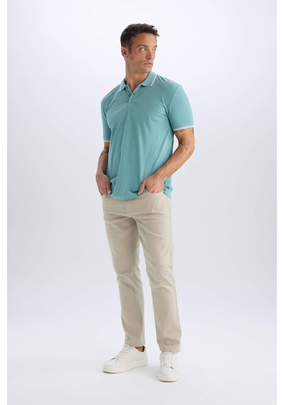 DeFacto Slim Fit Dar Kesim Dar Paça Chino Kanvas Pantolon C2401AX25SPBG191