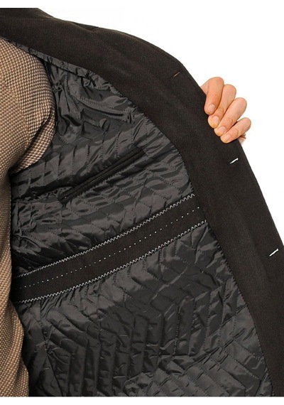 Plt8306 Dewberry Erkek Palto-diagonal Kahve Diagonal Kahve