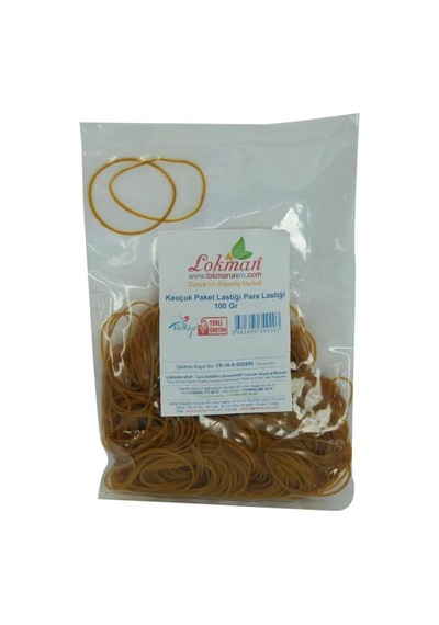 Lokmanavm Kauçuk Paket Lastiği Para Lastiği 100 Gr Paket