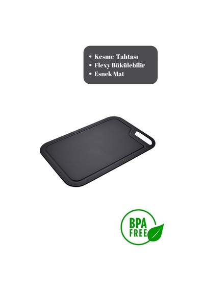 Kesme Matı Tahtası Flexy Bükülebilir Esnek Mat Plastik Gri Diğer