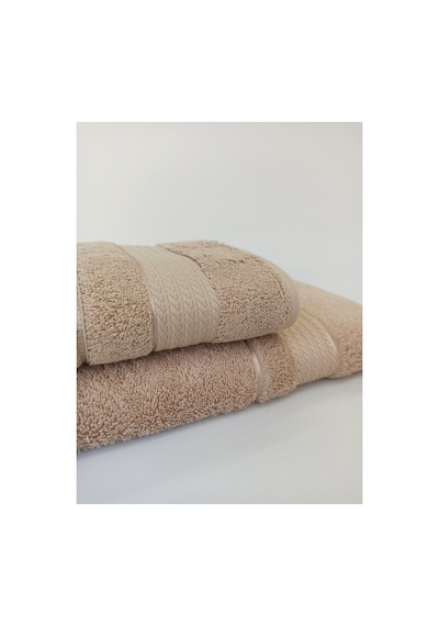 Özdilek Trendy Banyo Havlu Seti- 70x140 Cm+50x90 Cm Bej