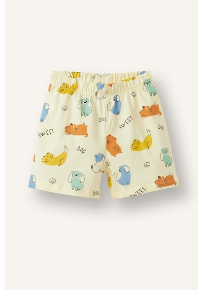 Defacto Hayvan Baskılı Kısa Kollu Üst Şort Alt 2li Pijama Takımı Erkek Bebek H7901a526hsyl522 Sarı-yl522 Defacto Hayvan Baskılı Kısa Kollu Üst Şort Alt 2li Pijama Takımı Erkek Bebek H7901a526hsyl522 Sarı-yl522