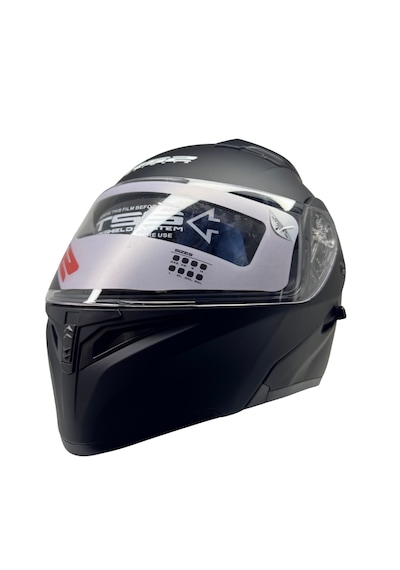 Kask Rs2 Marka Çene Açılır Güneş Vizörlü Mat Siyah