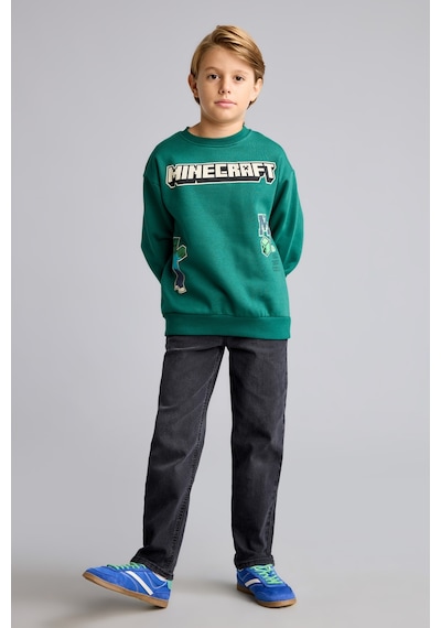 Defacto Minecraft Bisiklet Yaka İçi Yumuşak Tüylü Kalın Sweatshirt Erkek Çocuk I3062a826wngn651 Yeşil-gn651 Defacto Minecraft Bisiklet Yaka İçi Yumuşak Tüylü Kalın Sweatshirt Erkek Çocuk I3062a826wngn651 Yeşil-gn651