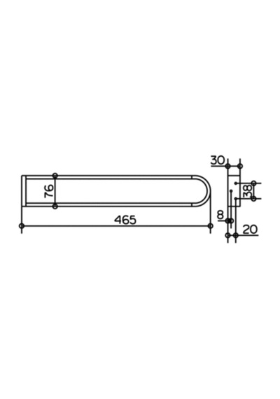Keuco Edıtıon 300 Havluluk 46.5Cm Krom