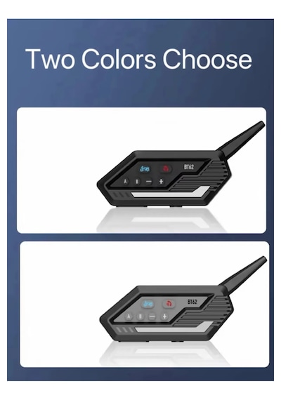 Vothoon BT62 Kablosuz Bluetooth Intercom 2 Motosiklet Kask Kulaklığı