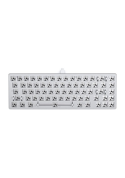 Pc Gaming Race Keyboard Barebone 2 White Ice - Compact Tkl Hibrid