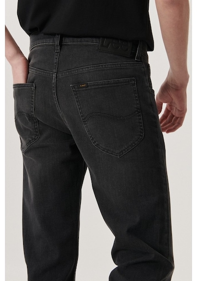 Lee Erkek Daren Straight Fit Normal Bel Denim Esnek Jean Pantolon Gri