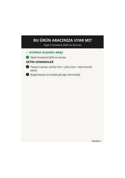 Opel Crossland 2020+ Uyumlu 8d Tek Katmanlı Havuzlu Paspas Kapitone Deri Siyah Kırmızı