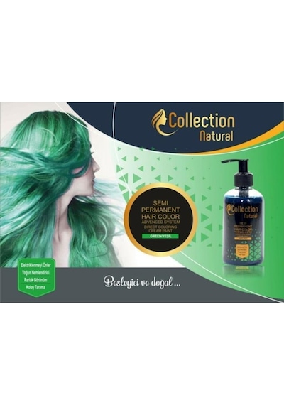 Collection Naturel Hair Color Yeşil Saç Boyası 250 Ml