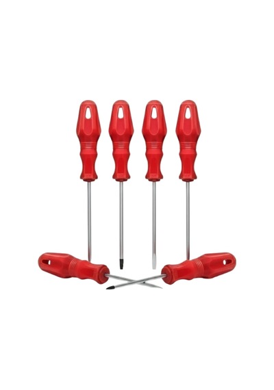 Düz Yıldız Başlıklı 7li Tornavida Seti Ergonomik Tutma