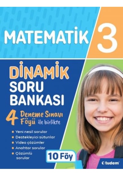 3.Sınıf Matematik Dinamik Soru Bankası - Tudem  Yayınları