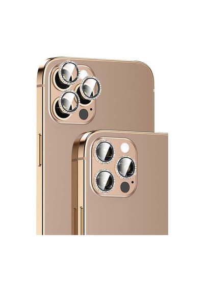 Apple Uyumlu   iPhone 14 Pro Max CL-06 Renkli Taşlı Kamera Lens Koruyucu