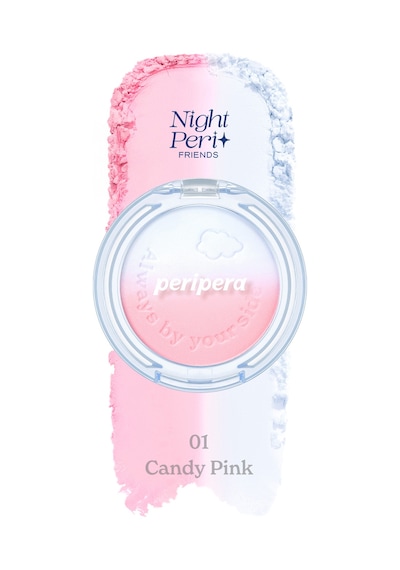Doğal Görünüm Sunan İki Tonlu Pudra Allık Perıpera Pure Blushed Custom Cheek 001 Candy Pink 001
