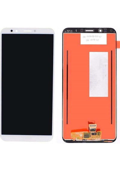 Huawei Uyumlu Y7 Prime 2018 Lcd Ekran Dokunmatik Çıtasız Beyaz