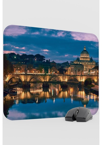 Roma İtalya V4 48x40 Xl Gaming Kauçuk Kaymaz Taban Mouse Pad Fare Altlığı