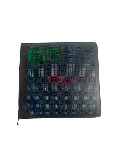 Bluetooth Lu Telefon Kontrollü Çanta Ekranı S3264 Flexible Matrix Led Ekran 5v 64 64 Dots 250 250mm