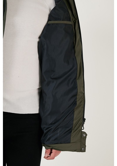 Buratti Slim Fit Suya Ve Rüzgara Dayanıklı Çıkarılabilir Kapüşonlu Şişme Erkek Mont 649009 Haki
