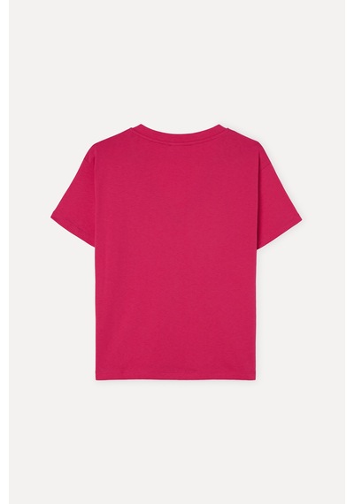Mudo Kadın Kadın Pembe V Yaka T-shirt 1267817