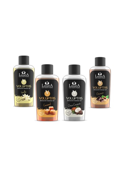 İntimateline Voluptas 4 Lü Doğal Aromalı Isıtıcı Masaj Jeli Seti