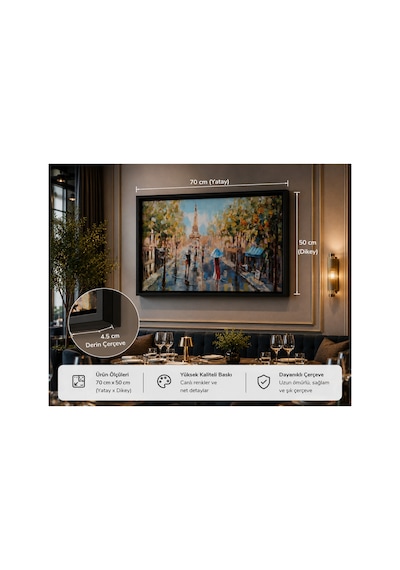 Siyah 5 Cm Derin Çerçeveli Premium Tuval Tablo 70x50 Cm Modern Duvar Dekoru Yüksek Kalite Canvas Siyah 5 Cm Derin Çerçeveli Premium Tuval Tablo 70x50 Cm Modern Duvar Dekoru Yüksek Kalite Canvas