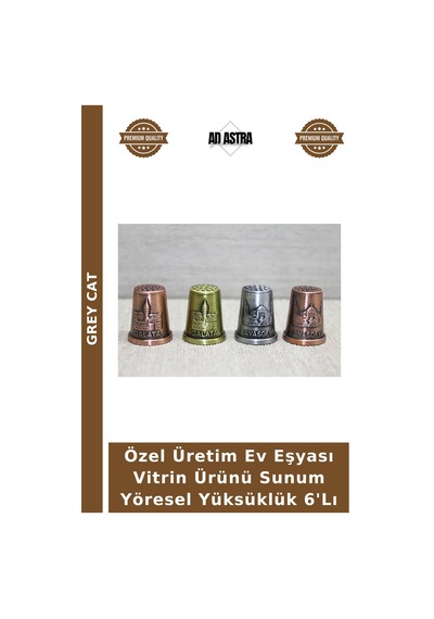 Özel Üretim Ev Eşyası Vitrin Ürünü Sunum Yöresel Yüksüklük 6'lı