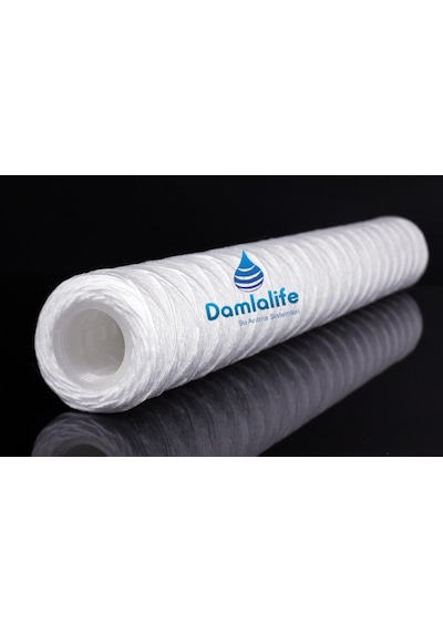 Damlalife 20" İnç İplik 1 Micron Sediment Sargı İp Tortu Filtre