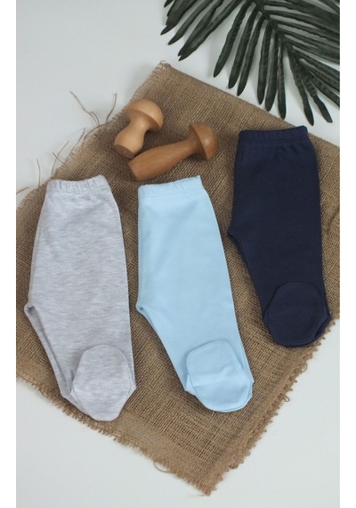 %100 Pamuk 03 Ay Bebek Hediyelik 3 Lü Bebek Pijaması