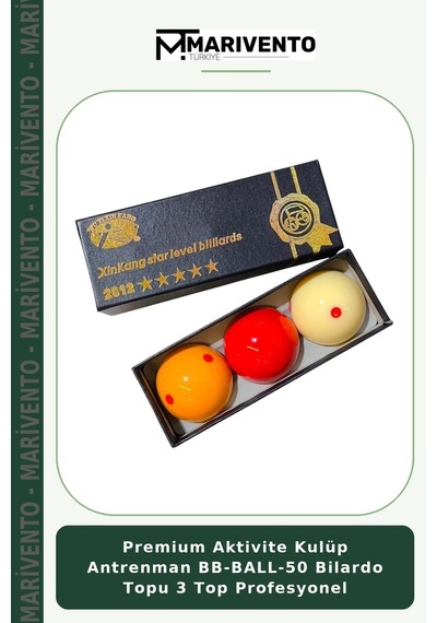 Premium Aktivite Kulüp Antrenman Bb-ball-50 Bilardo Topu 3 Top Profesyonel