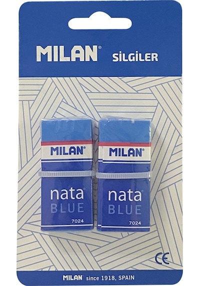 Milan Nata Blue 7024b Silgi Blister - 2li