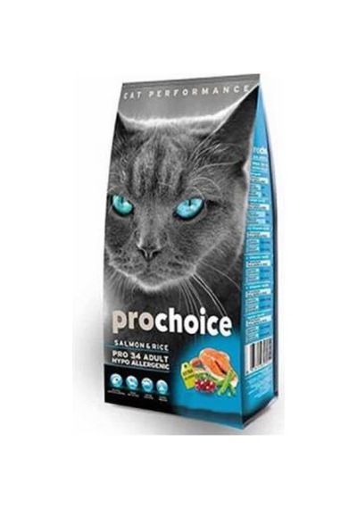 Pro 34 Somonlu Ve Pirinçli Yetişkin Kedi Maması 2 Kg